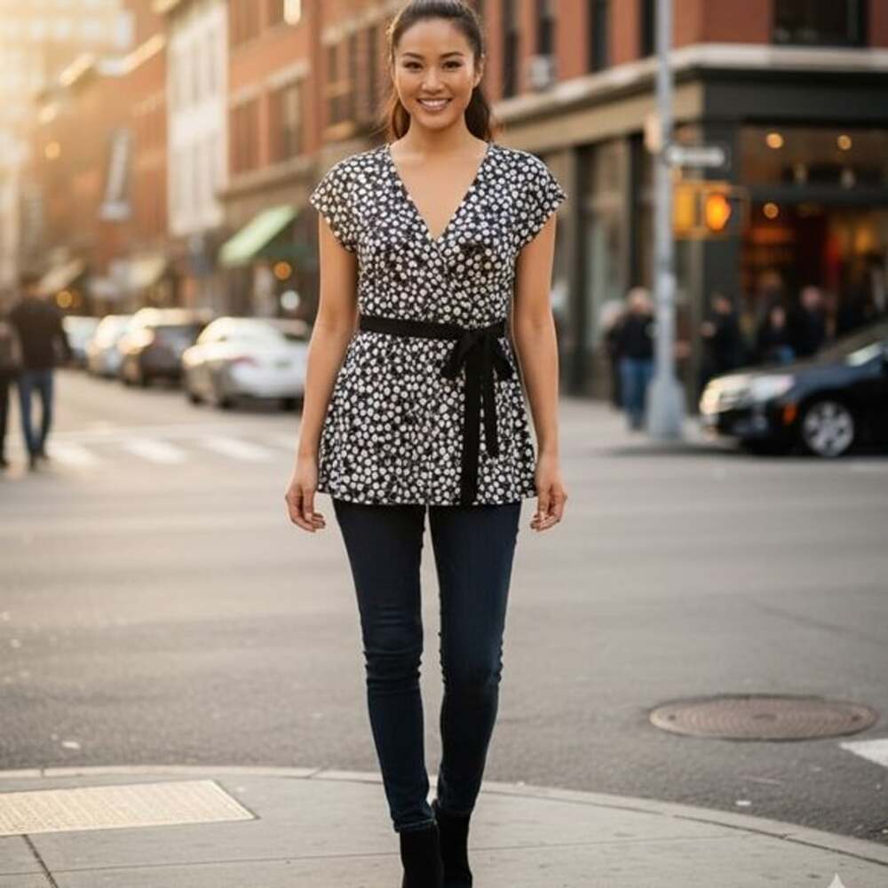 Apt. 9 Black and White Top